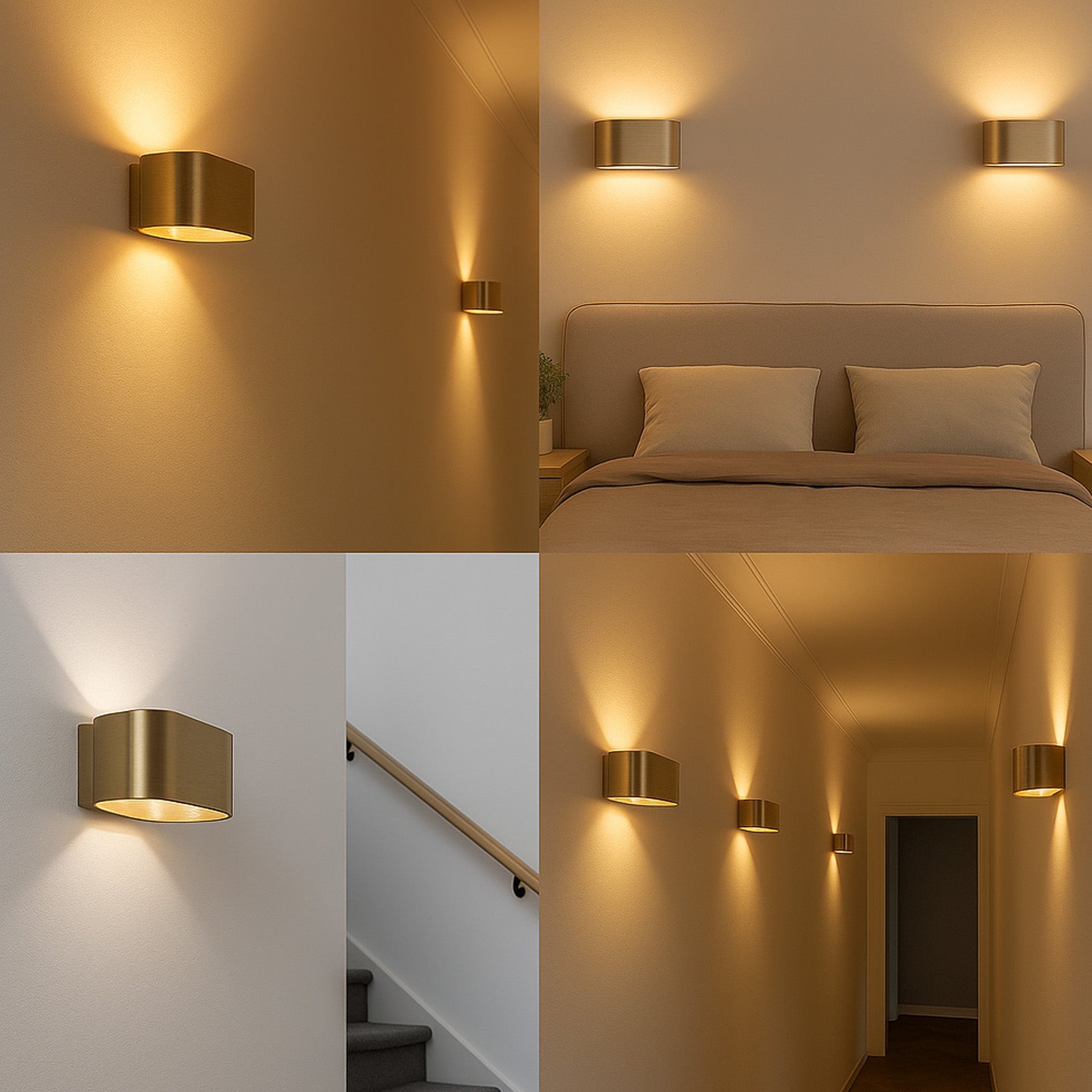 Applique da Parete per Interni Bronzo Invecchiato “BAYONA PRO” – Luce Su e Giù, Struttura Metallica, Attacco G9 (Lampadina Non Inclusa) - 6