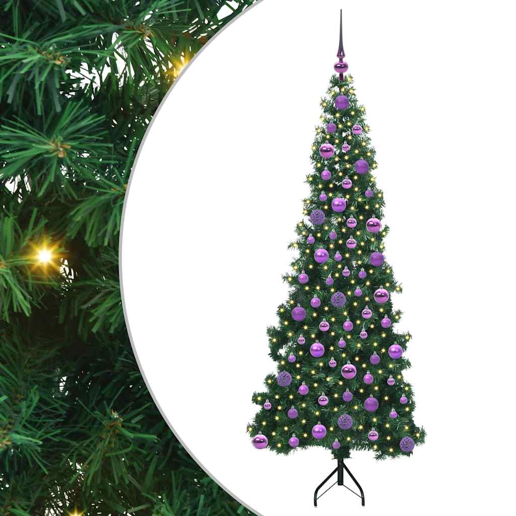 Rogowa Sztuczna Choinka z podstawą Zielony 180 cm PVC i Metal