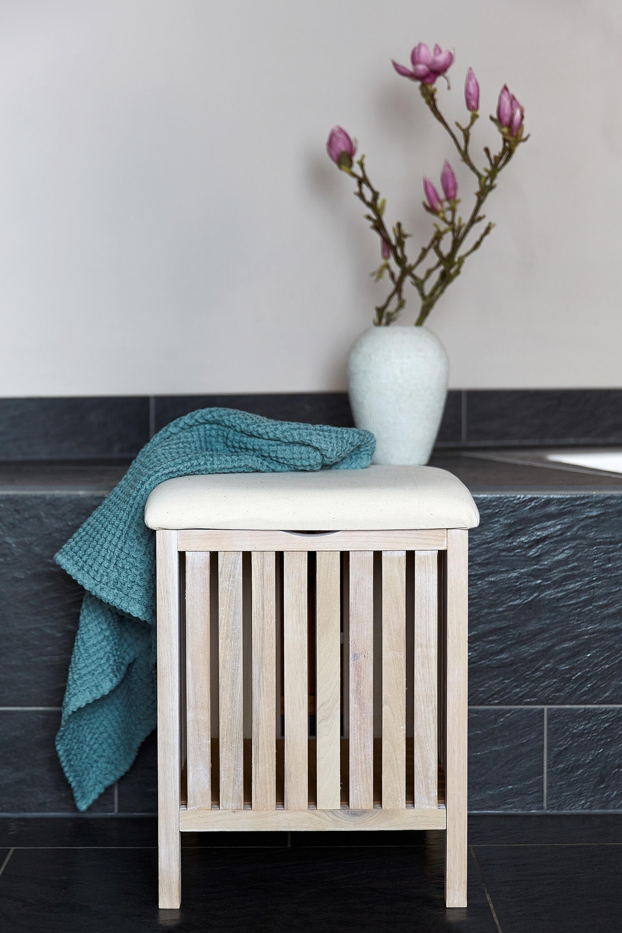 Siège de bain Norway WENKO naturel blanc