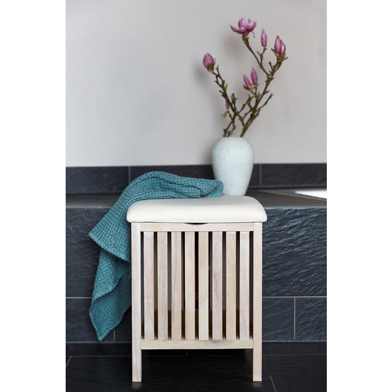 Siège de bain Norway WENKO naturel blanc