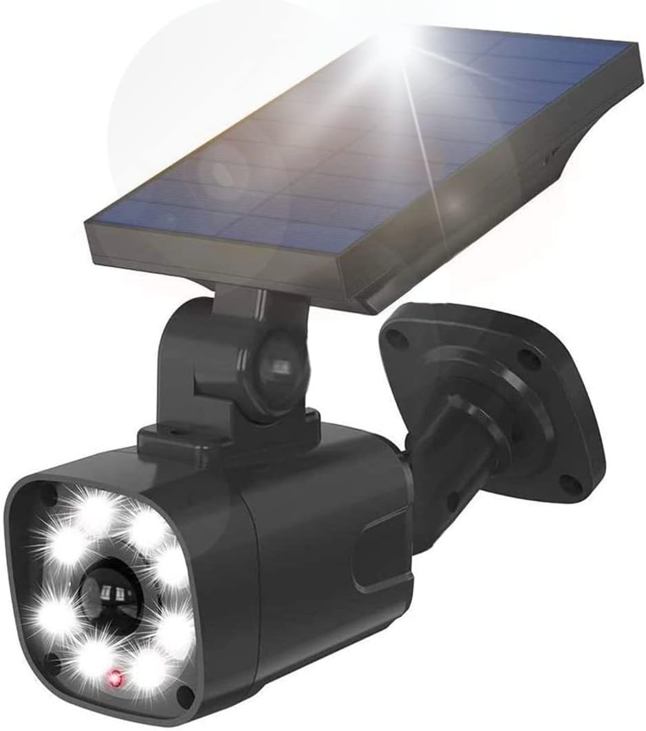 Telecamera Finta Di Sicurezza Con LED – 10,5 X 7 Cm, Per Interni/Esterni, Con Materiale Di Fissaggio, Simula Videosorveglianza