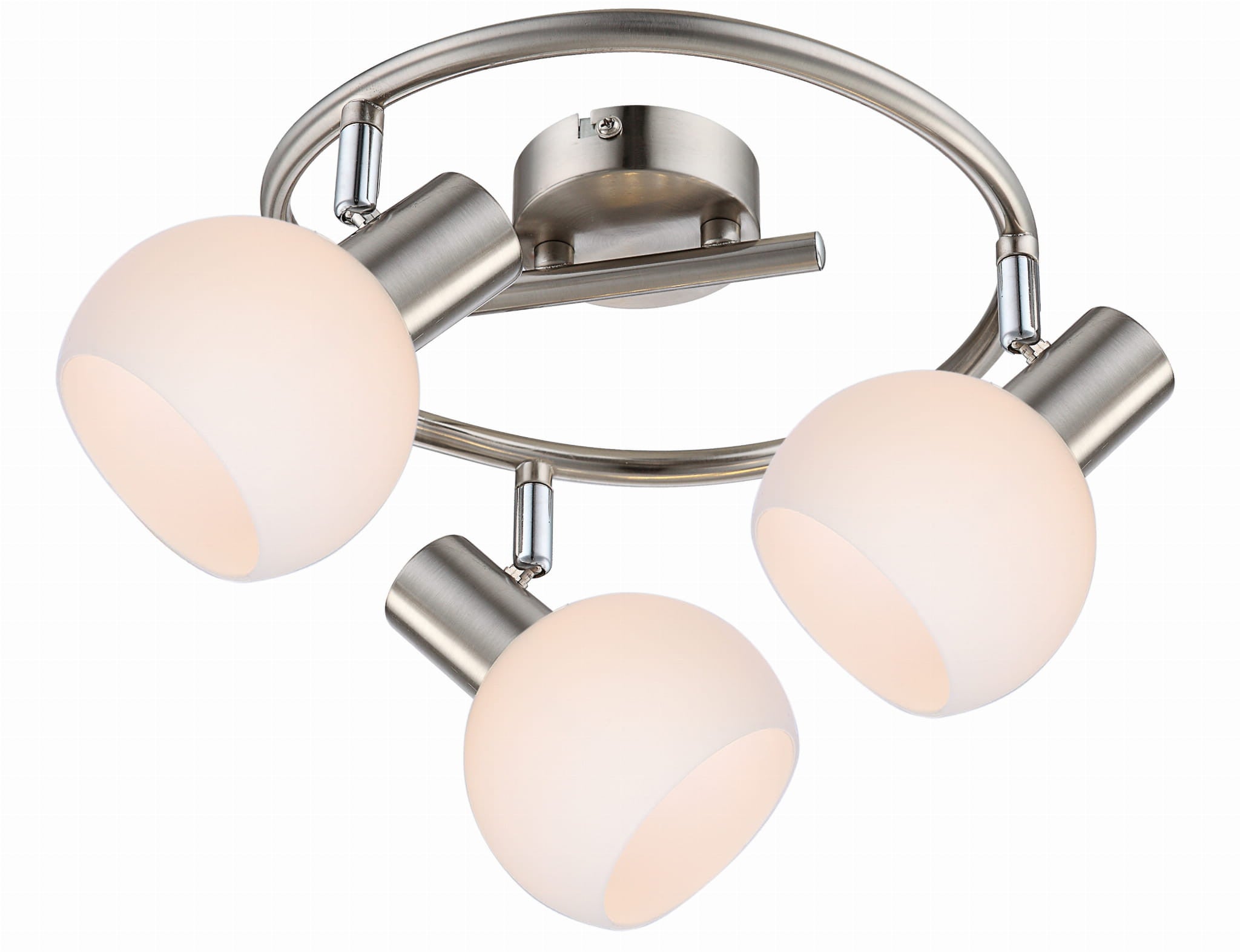 Lampa wisząca Mauro srebrno-biała 3xE14x14W pilot wym: 15 x 45 x 45 cm metal Candellux