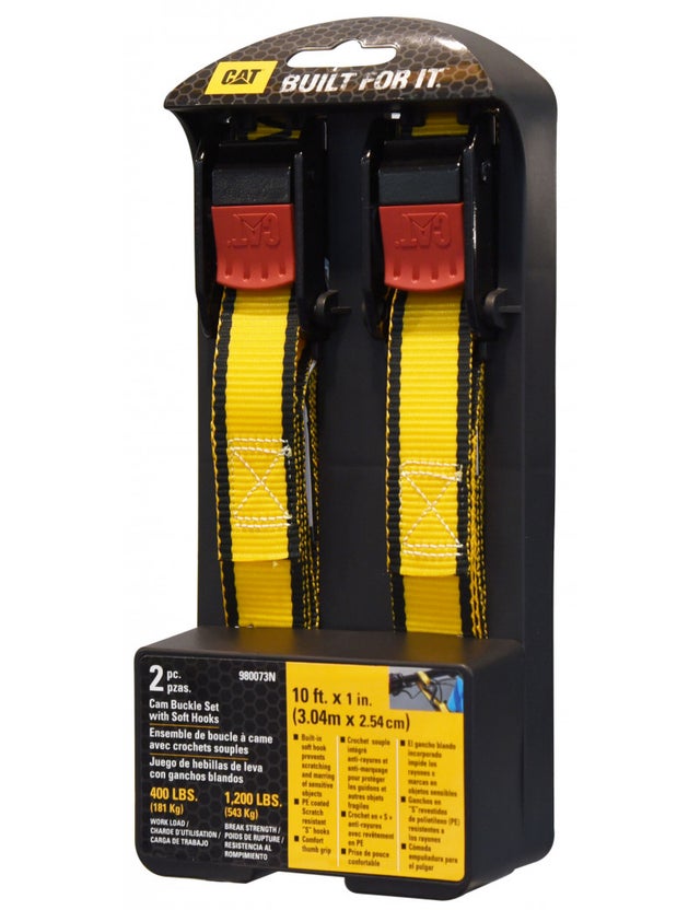 LOT DE 2 SANGLES CATERPILLAR AVEC CROCHETS