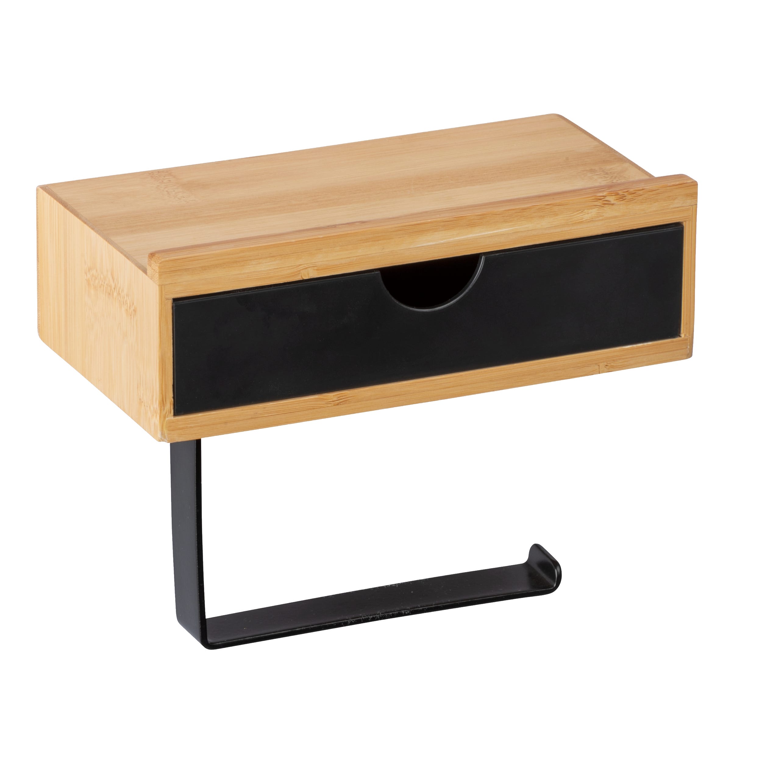 Uchwyt ścienny na papier toaletowy z blatem Bamboo Wenko