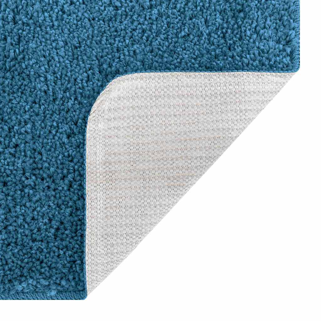Ensemble de tapis de bain antidérapants, 2 pièces, en PP bleu, 50 × 50 cm - 6