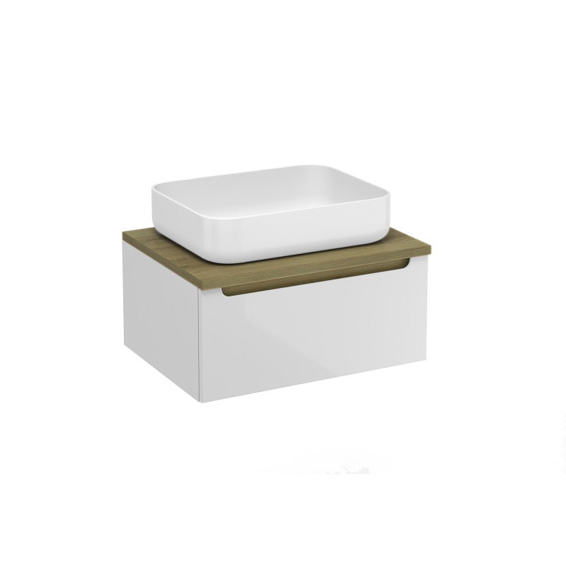 Mueble de baño bajo lavabo naturel stilla 60x30x45 cm, blanco (stillad06007dbk)
