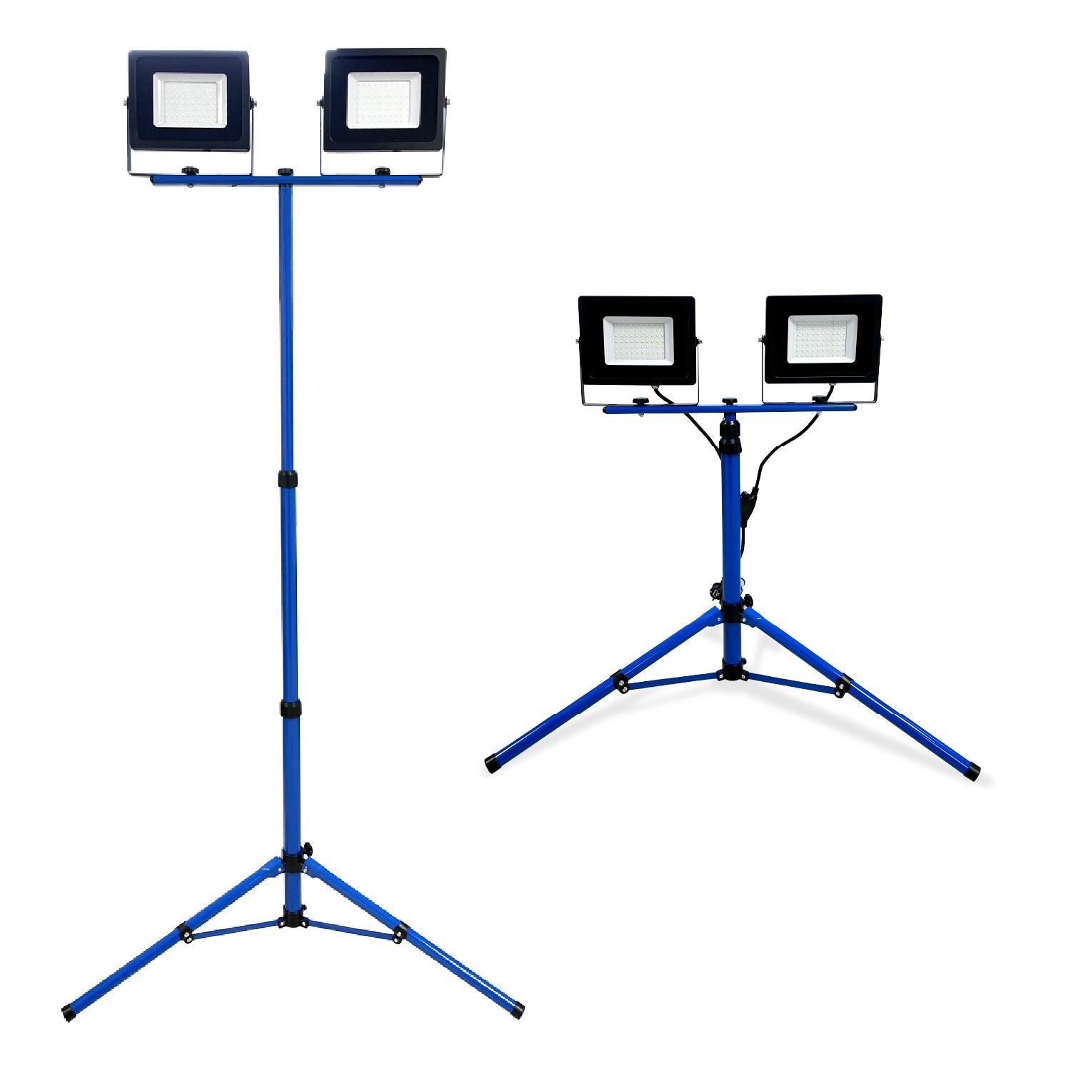 Projecteur LED de Chantier 2x50W sur Trépied Réglable – Ultra Lumineux ...