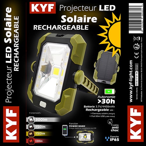 (Lot de 2) Lampe Torche LED Multifonctions Rechargeable USB – Batterie Externe Smartphone – 300lm & 140lm – Aimant pour fixation - 6