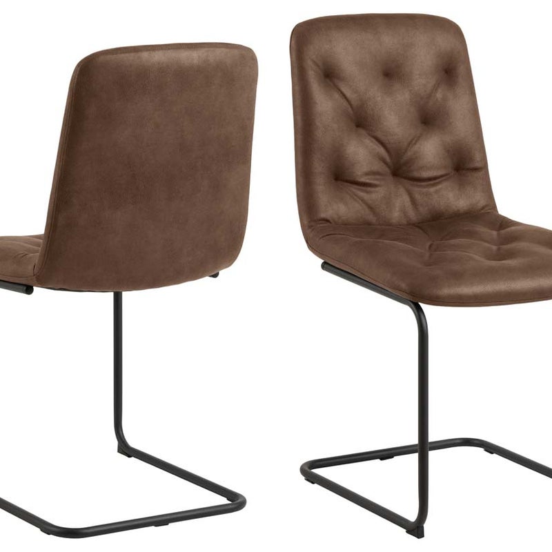 Kira krzesło stołowe brązowy.