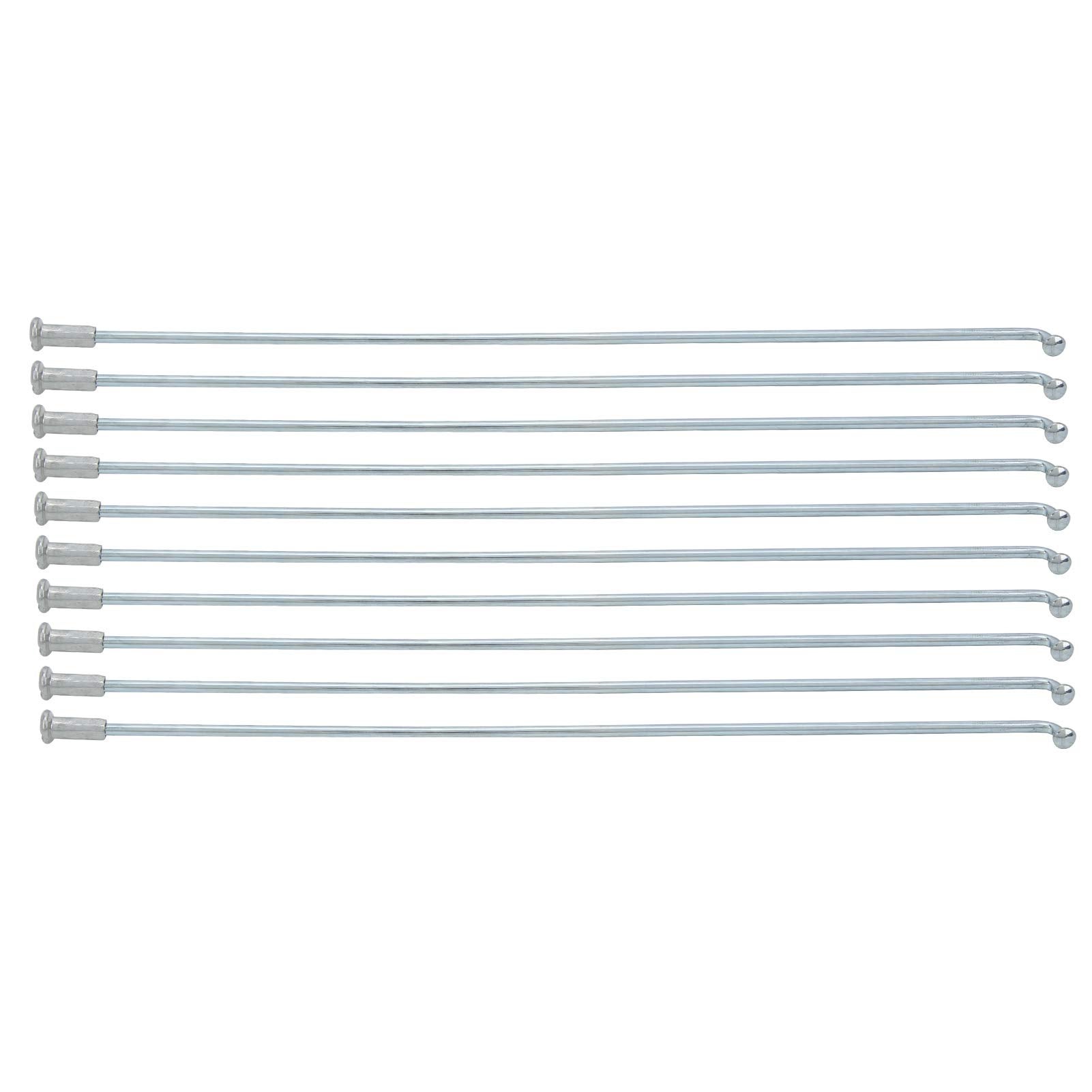 Rayons De Vélo En Acier Inoxydable 13G – 2,2 Mm, Longueurs 80 à 310 Mm, Kit De 10 Avec écrous
