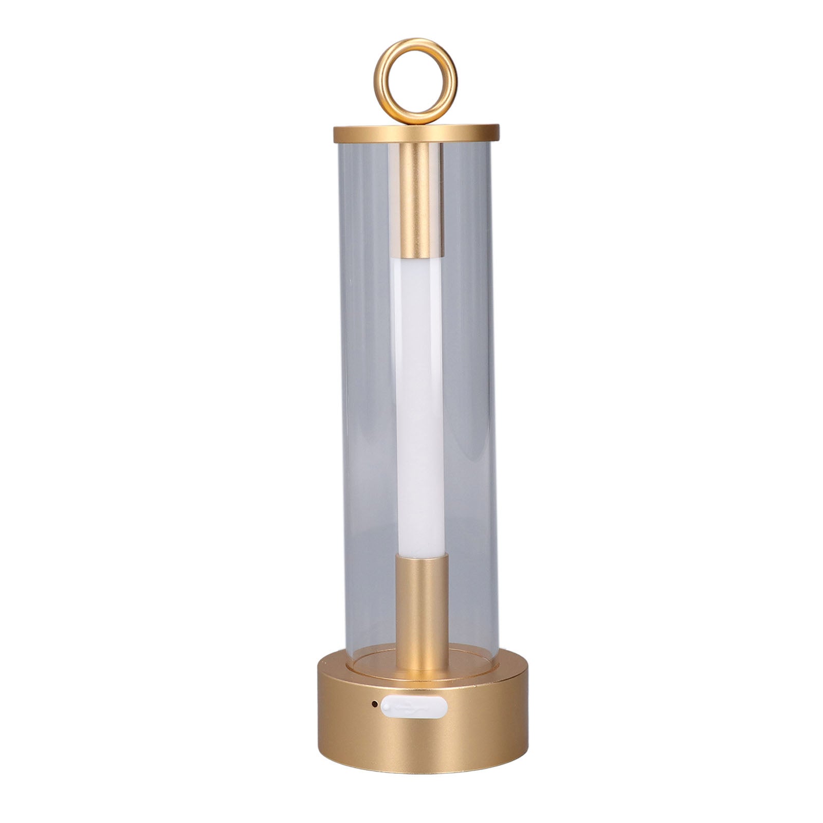 Przenośna metalowa lampa stołowa LED, ładowalna lampka biurkowa z czujnikiem dotykowym, lampka nocna z 3 poziomami jasności, lampka nocna