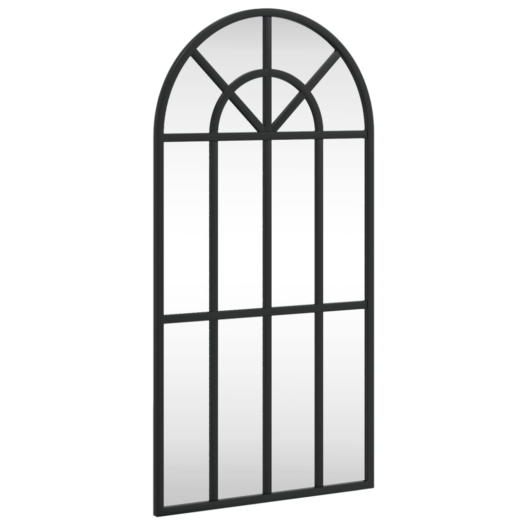 Miroir mural noir 30x60 cm arche fer vidaXL - 2