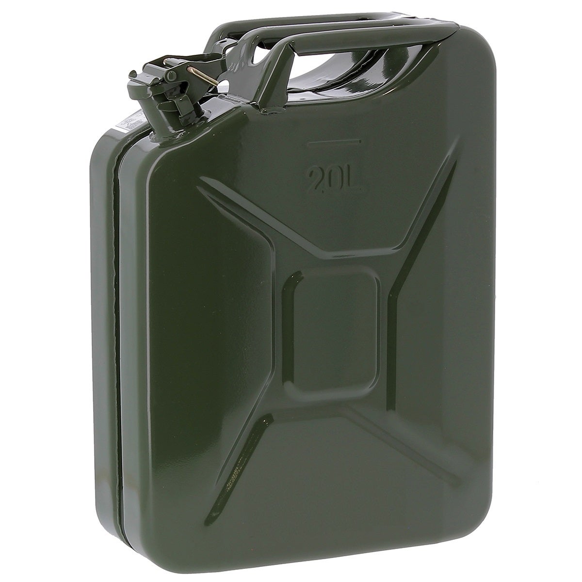 Jerrican Essence Style Allemand En Fer 20L,avec Un Bec Verseur,rouge,0.6mm,3.2KG - Auto