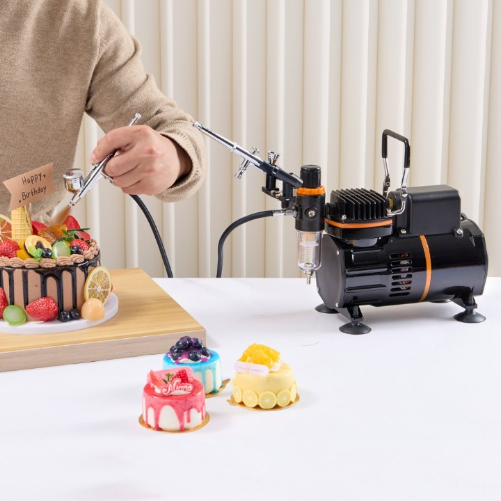 Set di macchina per pittura a ultrasuoni con 3 aerografi e accessori TEKMAQUINAS - 5