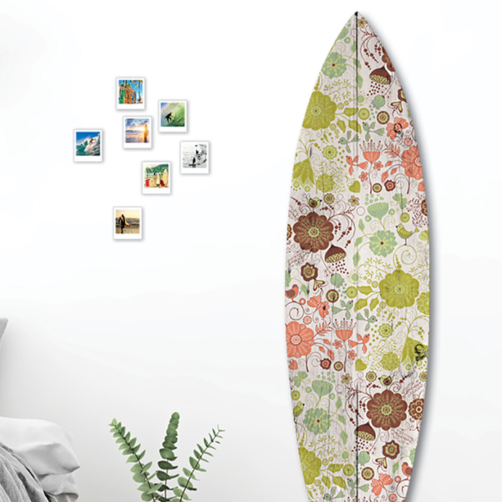 Planche de surf décorative hibiscus Couleur tableau alu dibond Hexoa | La Redoute