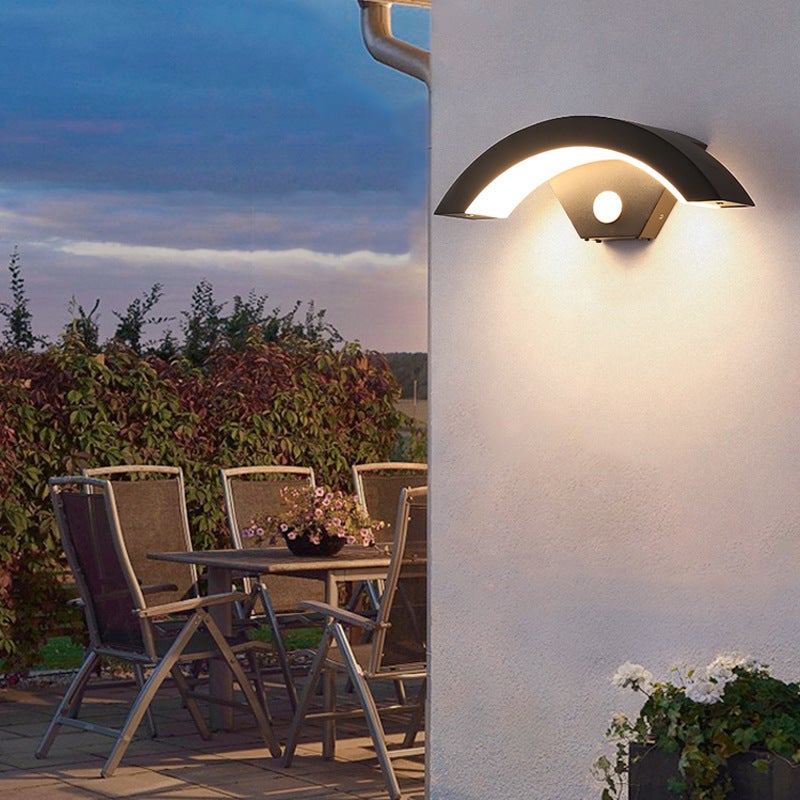 Applique murale LED d'extérieur avec détecteur de mouvement, applique murale extérieure moderne 24W, étanche IP65, pour Patio et jardin, blanc chaud - 7