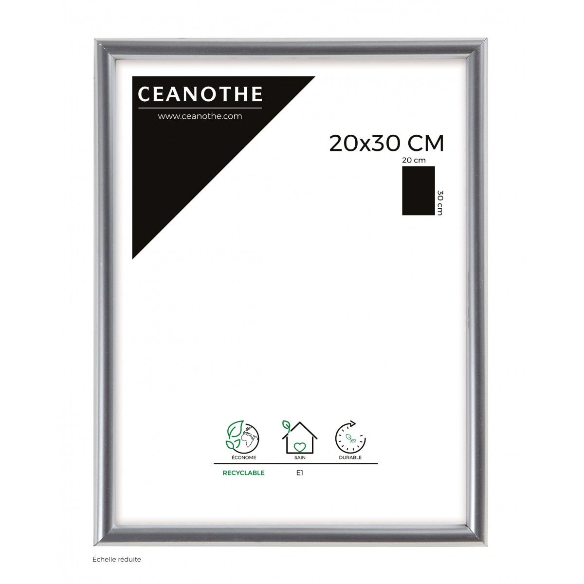 Cadre photo argent - 20 x 30 cm France