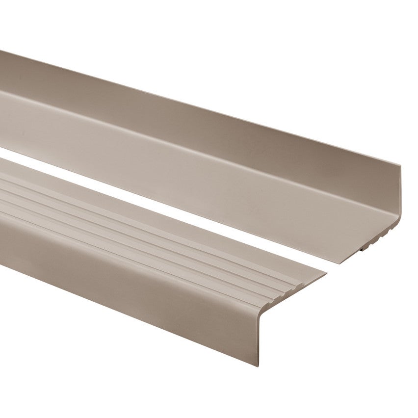 Profil schodowy 30x27 mm PVC na krawędzie stopni, antypoślizgowy - 150 cm, beżowy