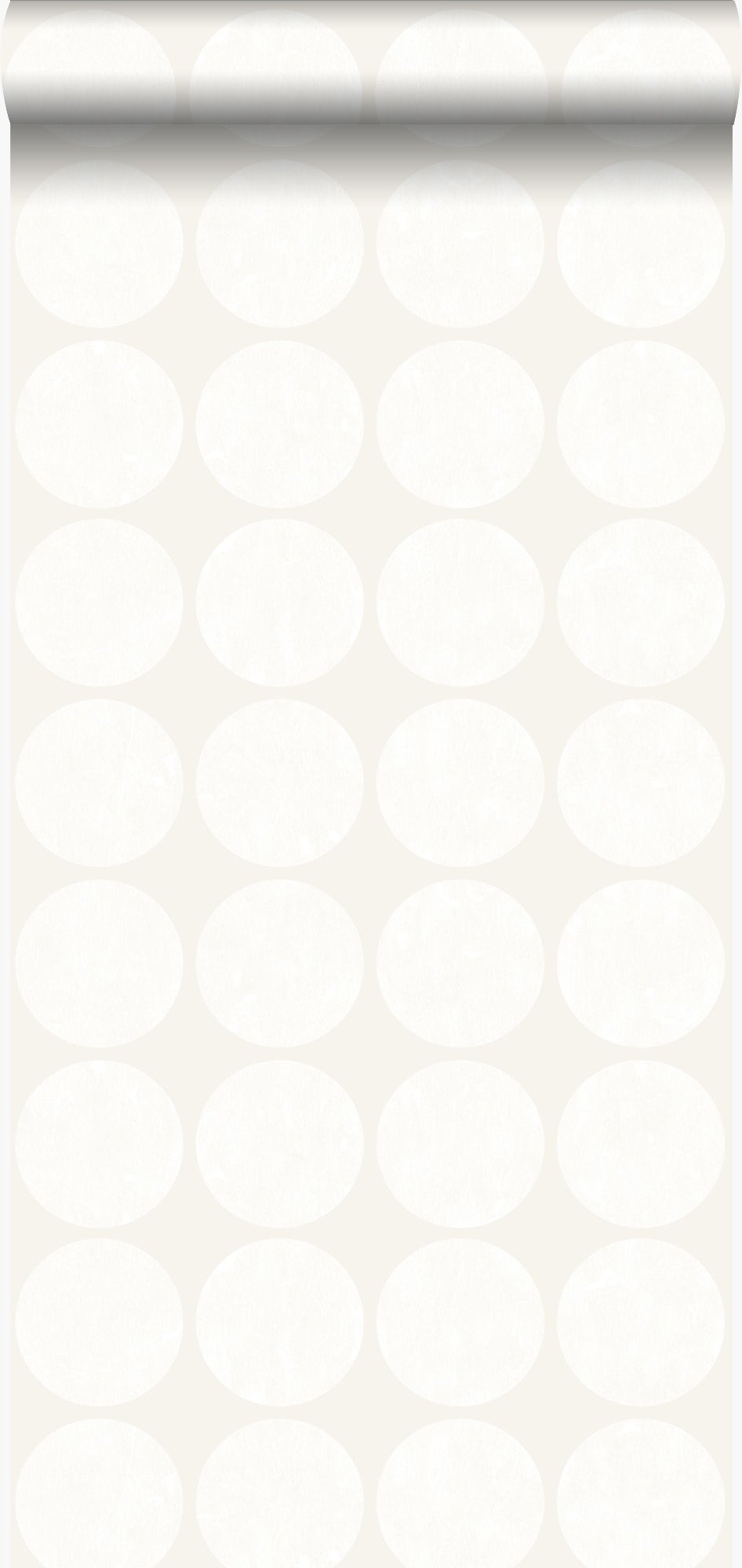 Tapeta duże zwietrzałe cebule kremowo-białym - 53 cm x 10.05 m - ORIGIN