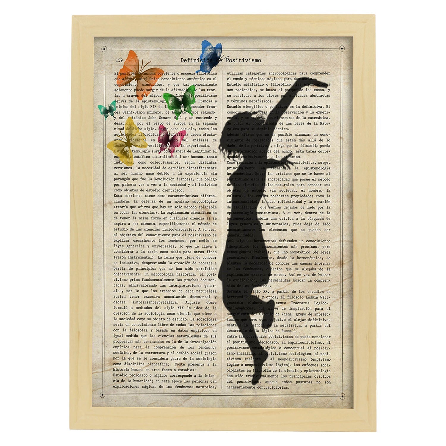 Poster de nina saltando. lamina para ninas con imagenes de chicas pequenas. marco blanco - a3