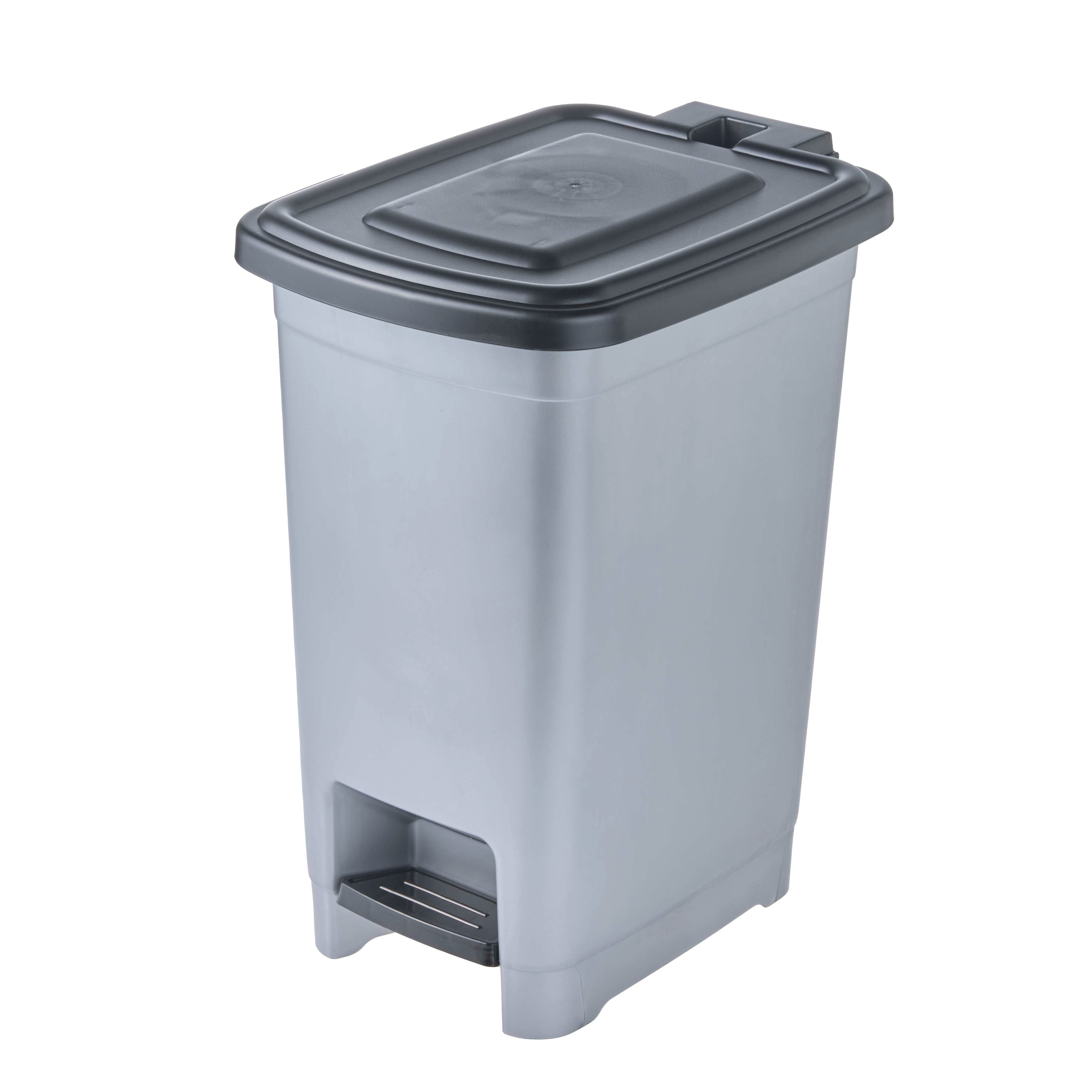 Kosz na śmieci z pedałem Keeeper Olaf 10 l Light silver 1 szt.