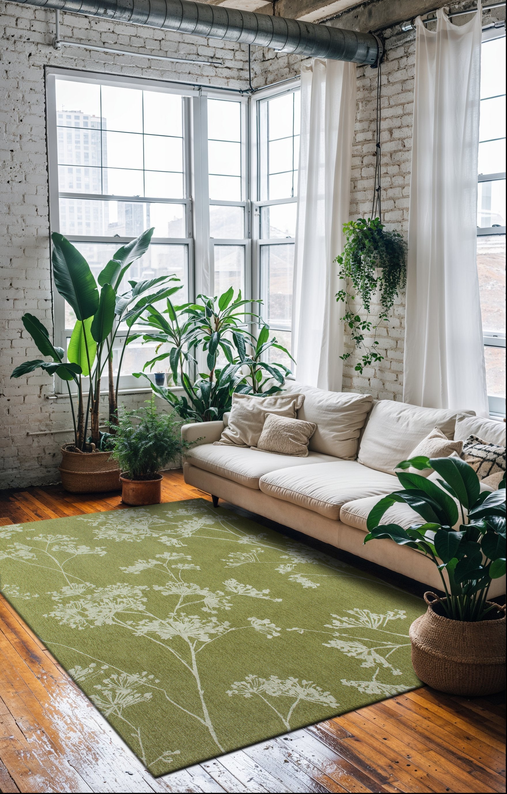 Tapis de salon moderne tissé plat BASIL 80x150 cm - 2
