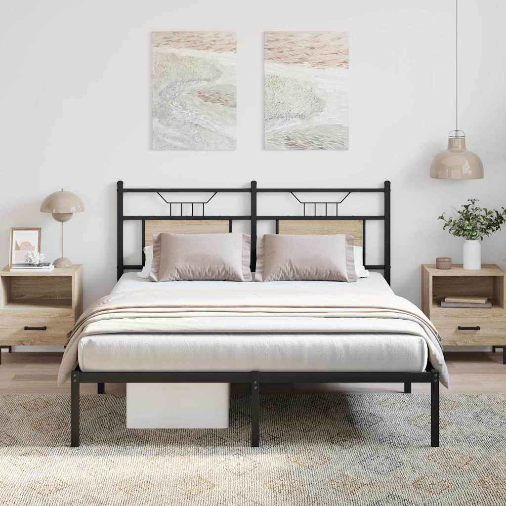 Łóżko Metalowe Rama Łóżka Metalowa Ze Stelażem Pokoj Sypialnia 140x200 cm