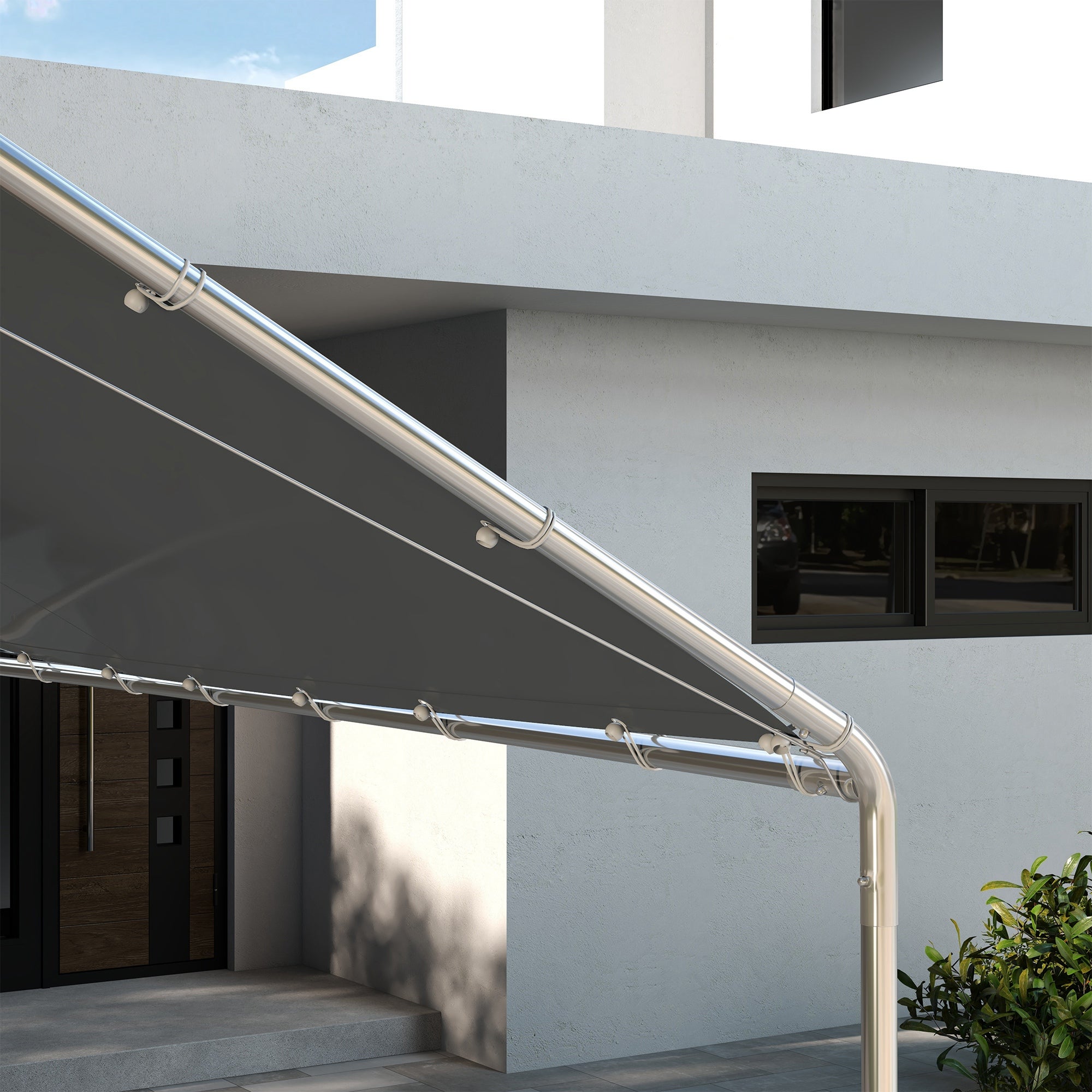 Toile de remplacement pour carport PE Outsunny - 8