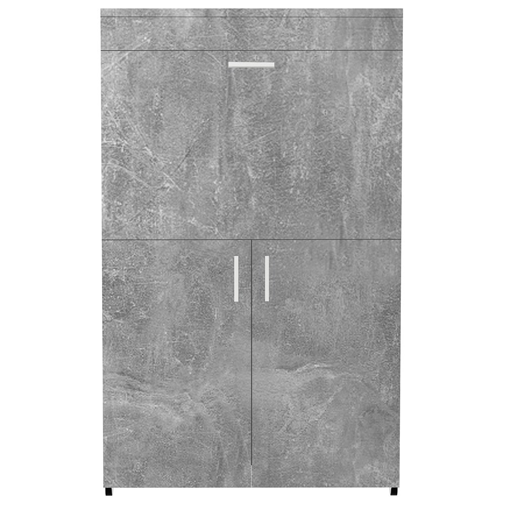 Mobile Asse da Stiro a Scomparsa Salvaspazio Richiudibile Cemento 55x38x90.5 cm - 4