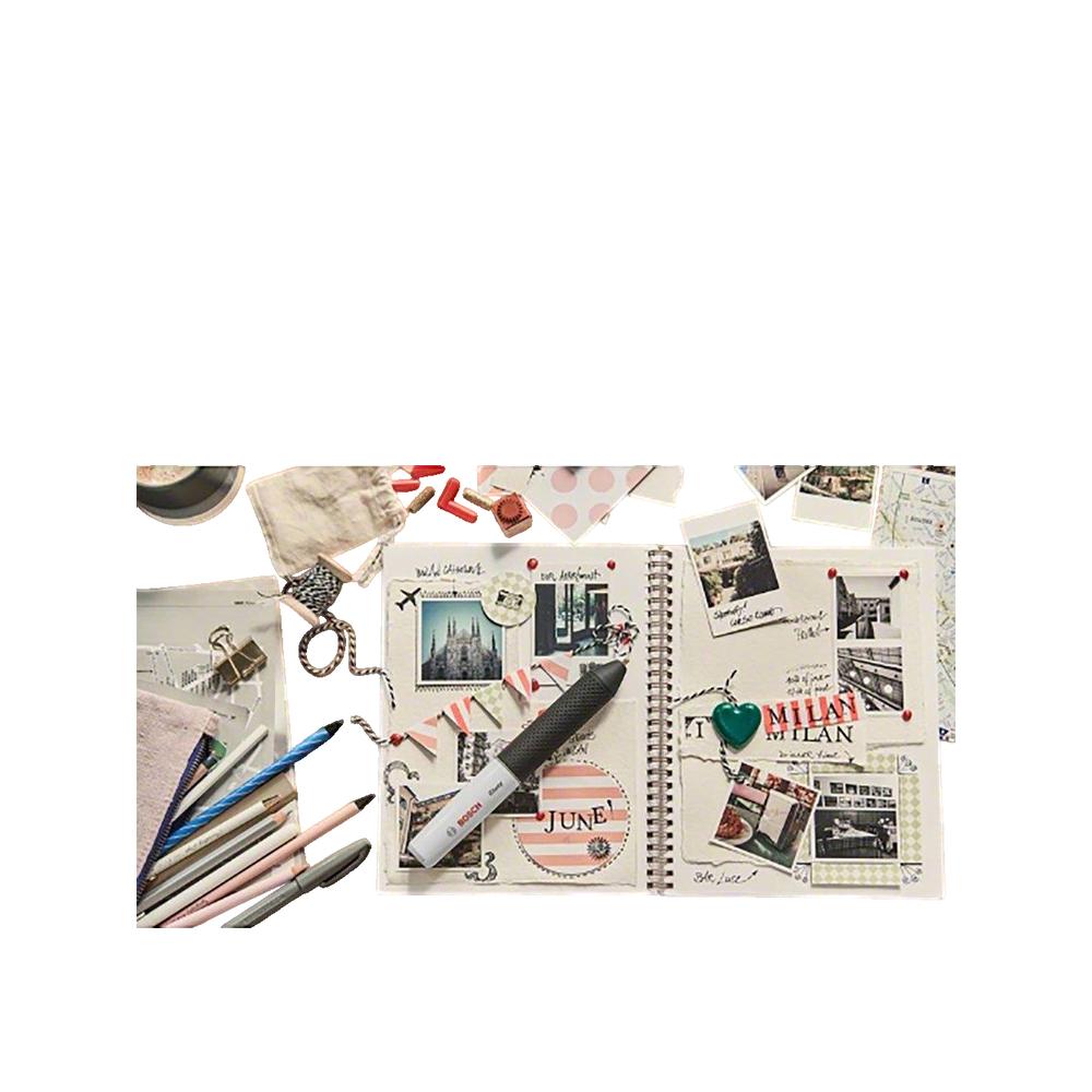 Stylo à colle sans fil Bosch Piles rechargeables 2.0AH Bâton de colle 20mm - Ø : 7 mm - 3