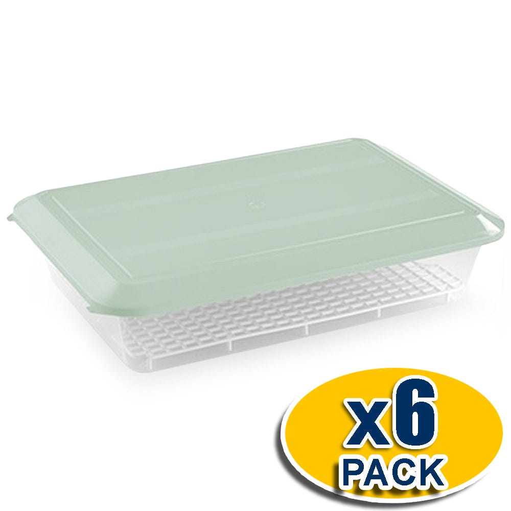 Mano 2 Cassetti Estraibili Impilabili Per Frigorifero - Contenitori Trasparenti In Plastica Per Alimenti, 13.5x5x5 Pollici