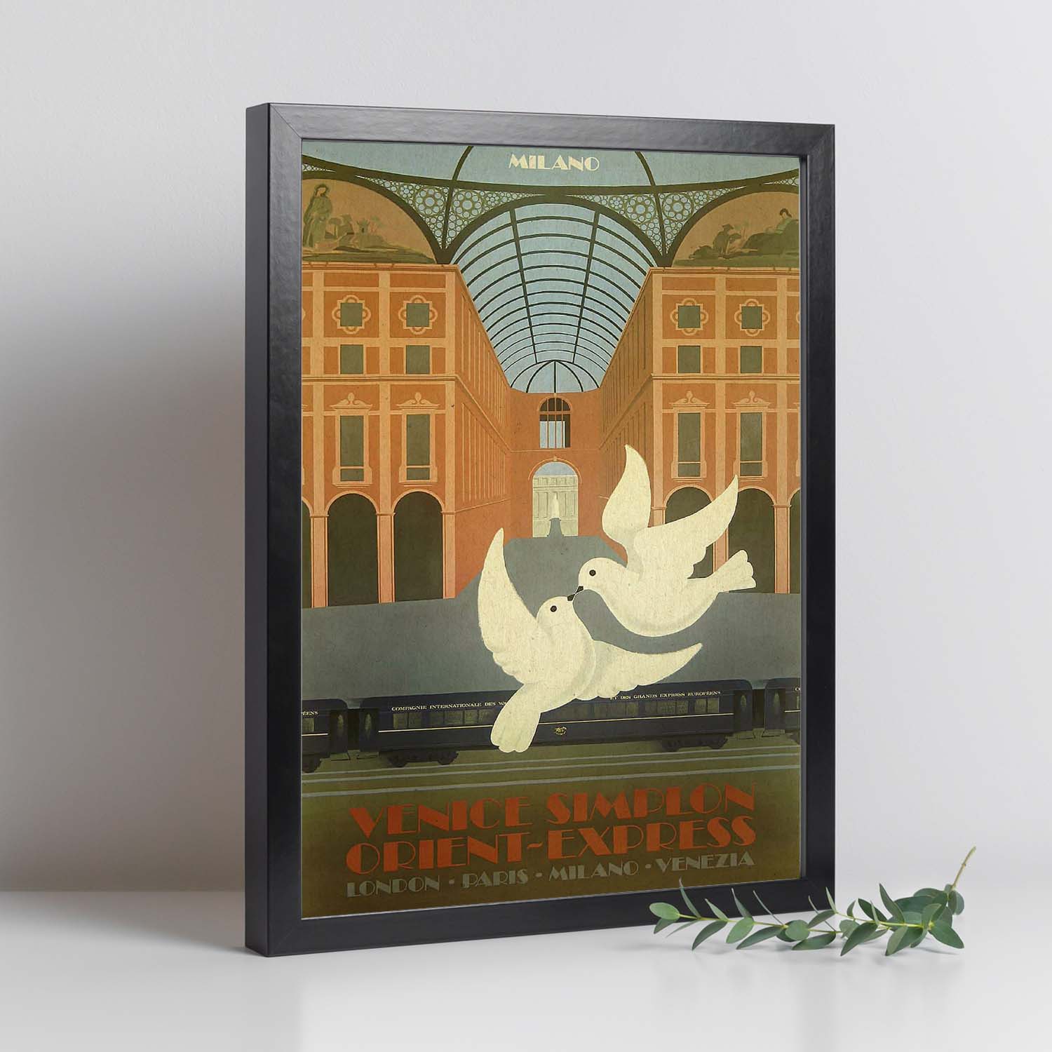 Poster Vintage Nacnic Viaggi Francia Italia Vienna – Formato A4, Carta 250g, Made In Spain - 2