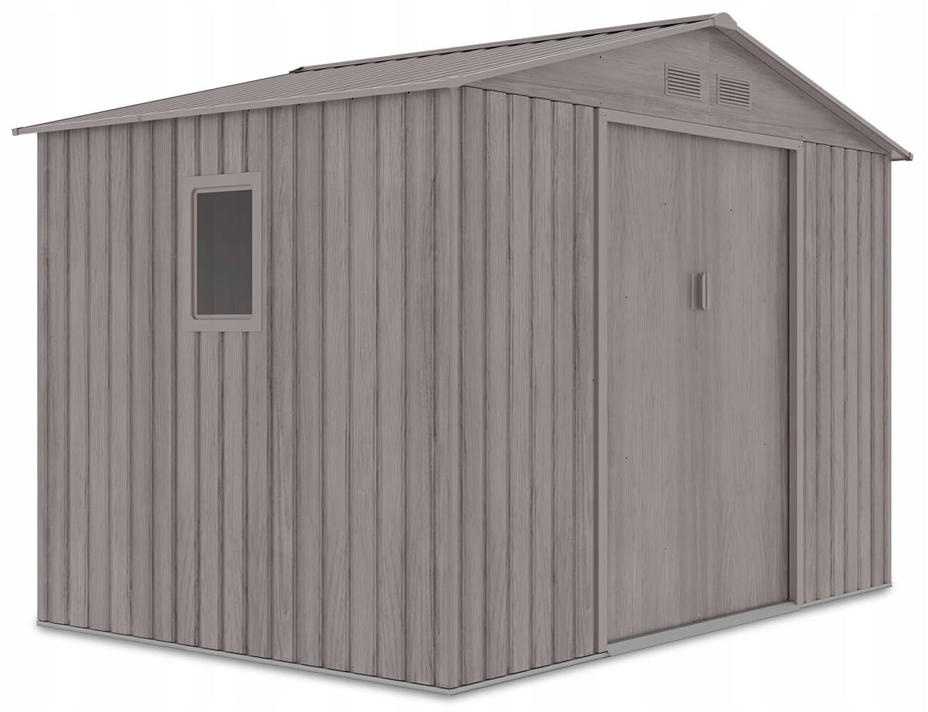 Domek Ogrodowy Narzędziowy na Narzędzia Szopa HUDSON 277x191cm Metalowy 1 szt