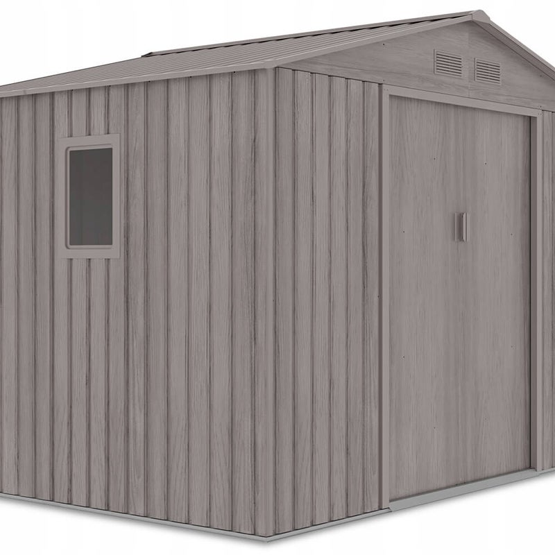 Domek Ogrodowy Narzędziowy na Narzędzia Szopa HUDSON 277x191cm Metalowy 1 szt