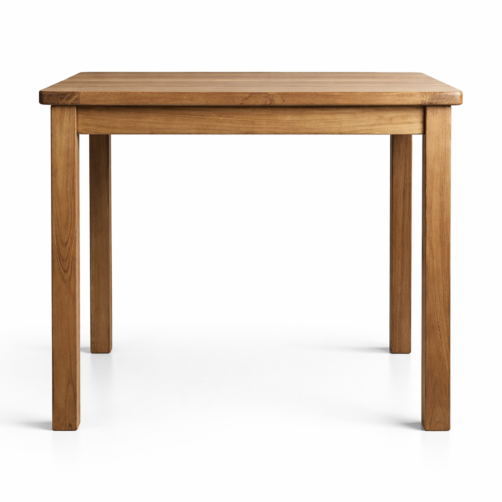 Tempo Style - kwadratowy stolik ogrodowy bistro z drewna tekowego 80x80 cm