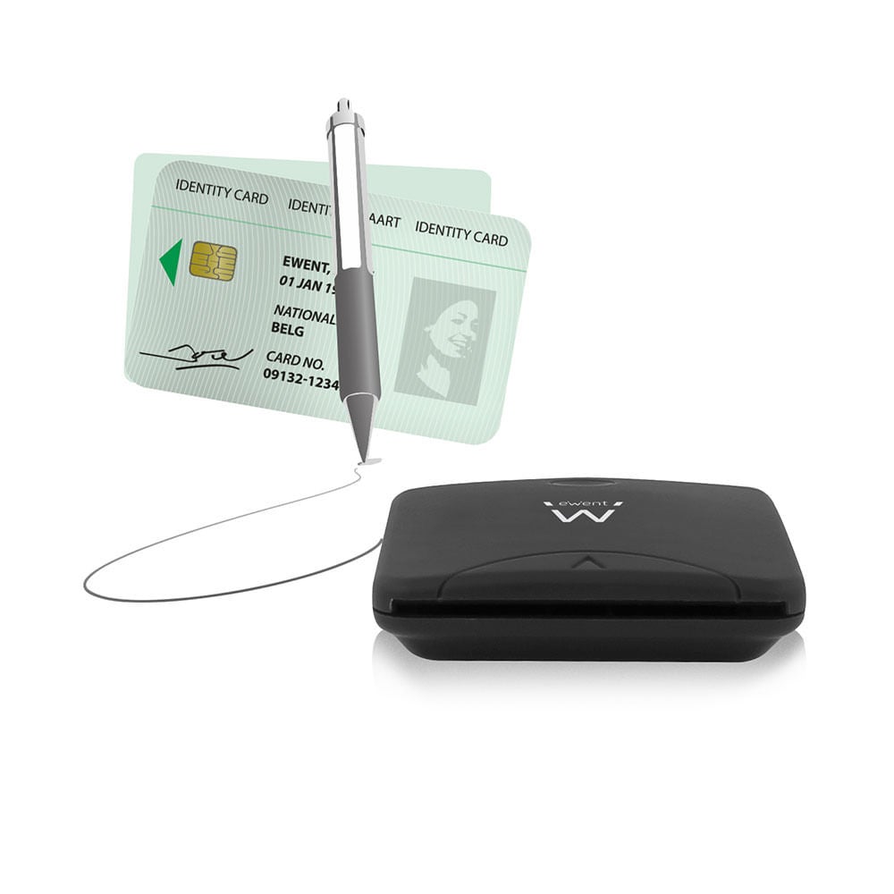 Ewent EW1052 lecteur de cartes à puce USB USB 2.0 Noir - 6