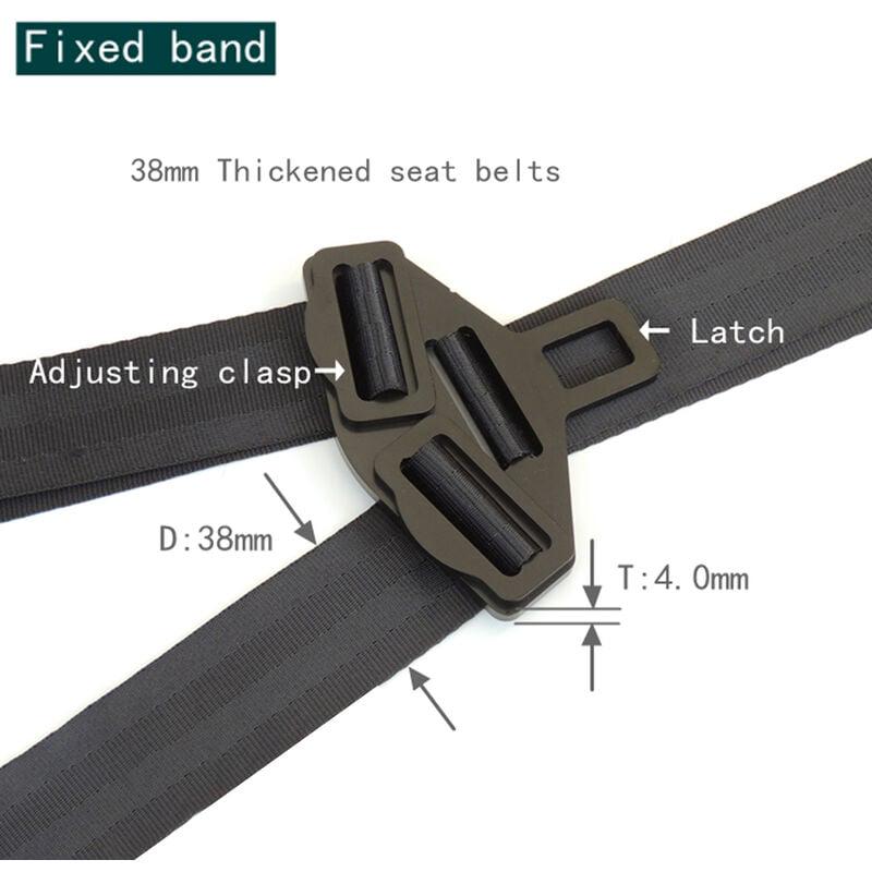 Kit de anclaje universal para asiento infantil de coche, repuesto para soporte de interfaz ISOFIX, color negro, 1 unidad - 3