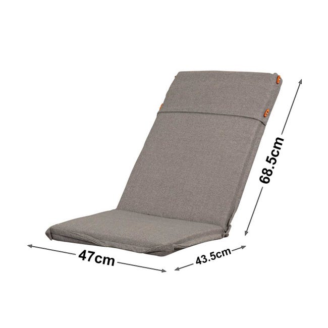 Cuscino Per Poltrona Marvin - Imbottito In Gomma Piuma, Blu - Foto 8