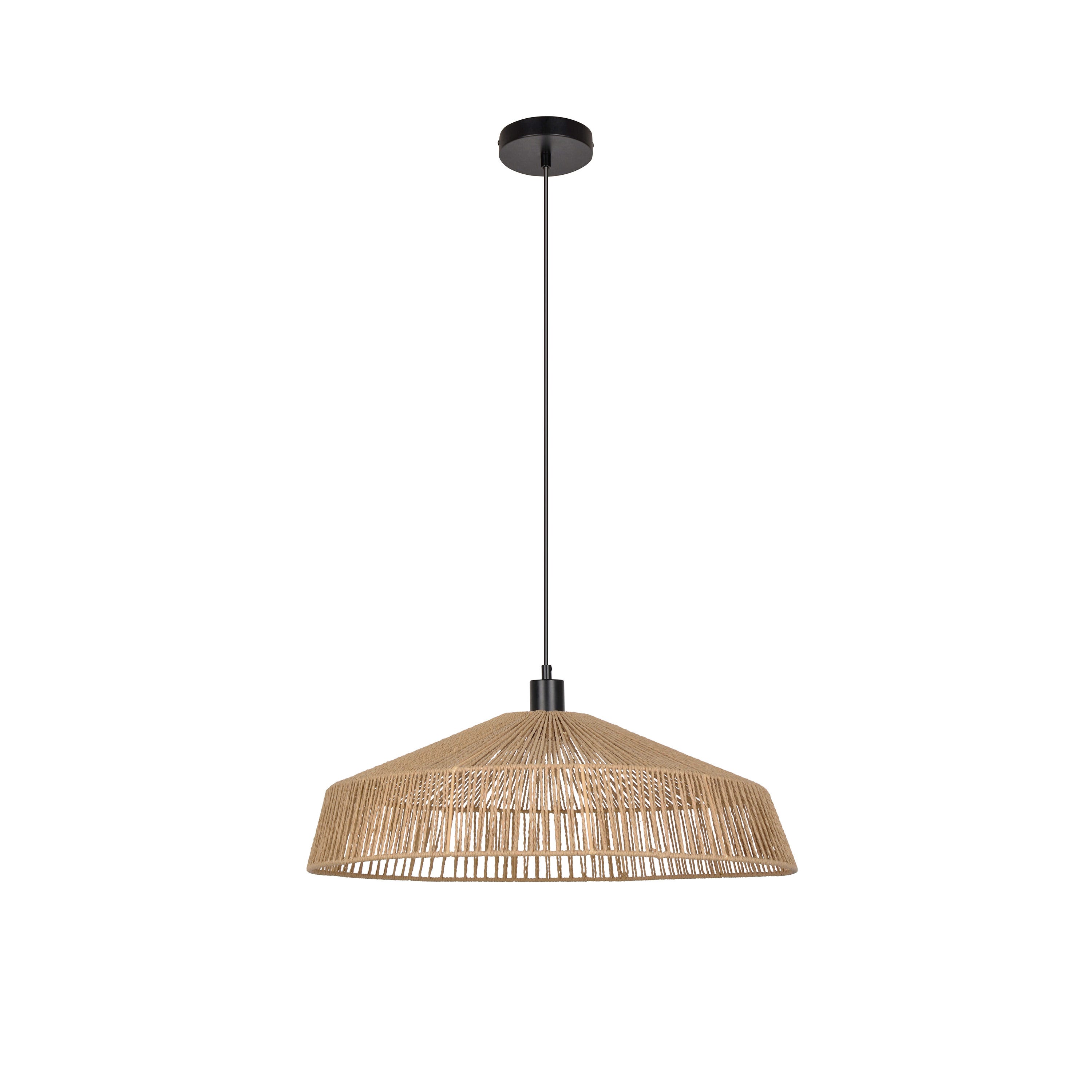 Lampă suspendată MIKONA din hârtie bej - 1 x E27 - D. 58 cm - INSPIRE