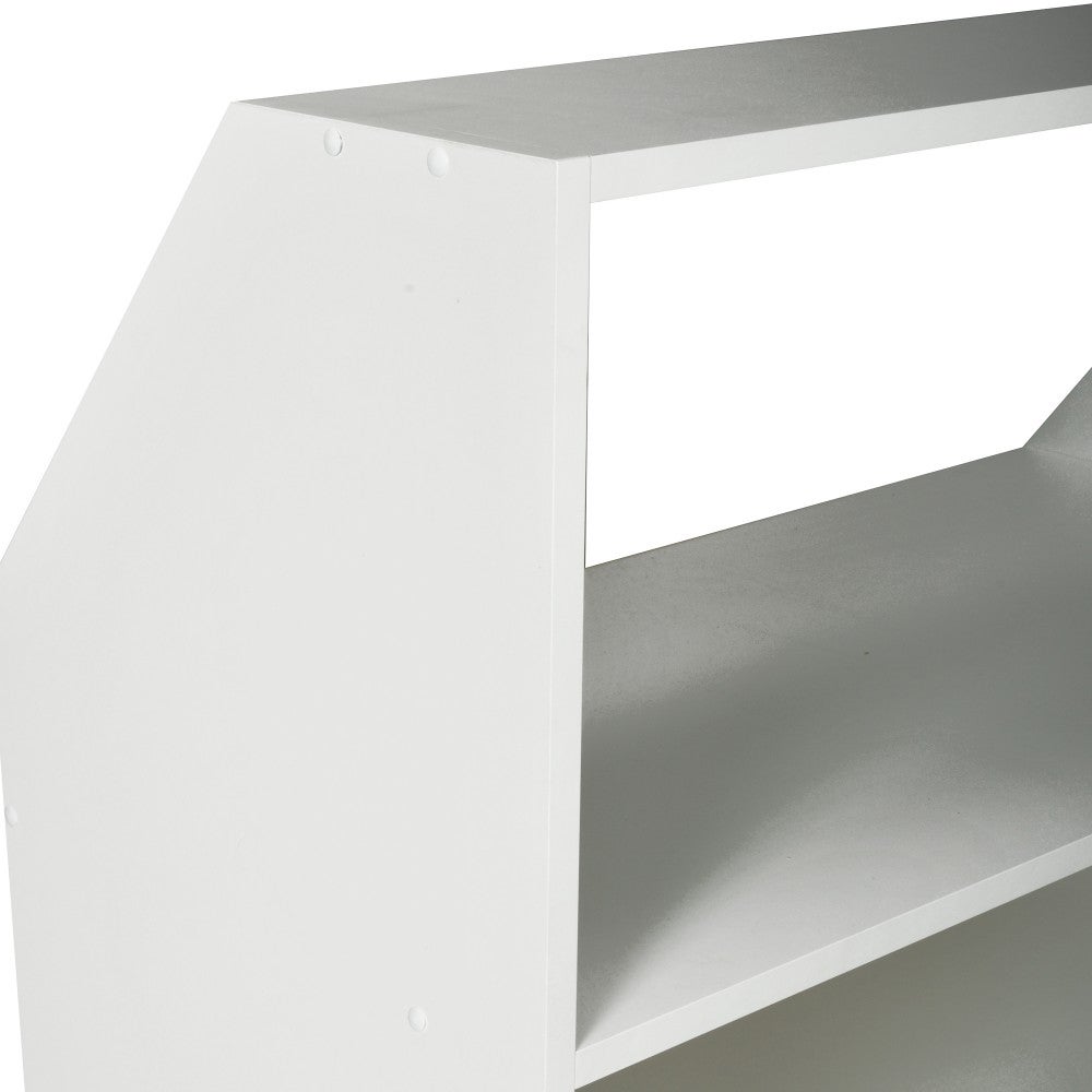 Meuble de rangement sous pente ALIX, H. 100 x L. 100 x P. 50 cm, Blanc - 5