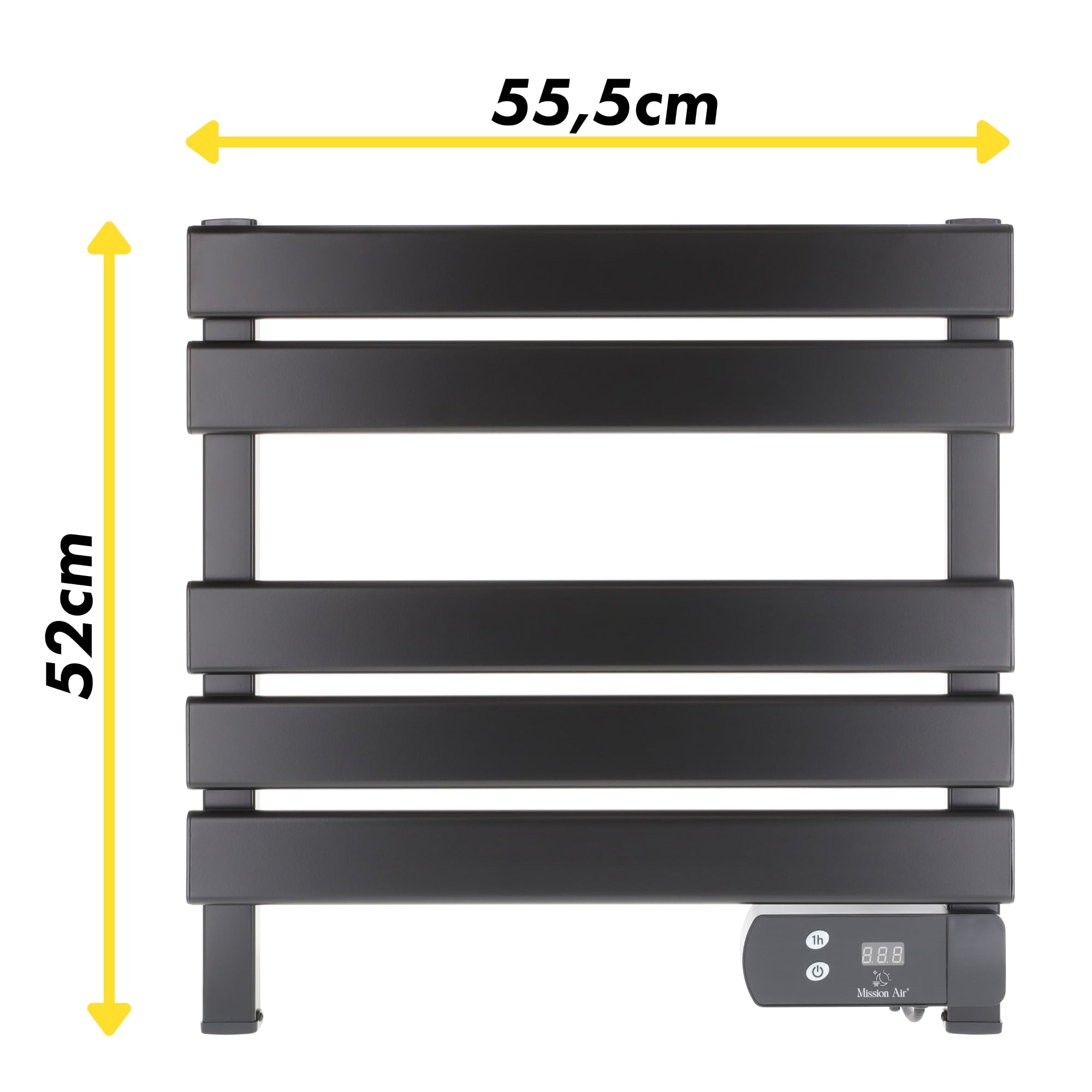 Grzejnik łazienkowy LYON 150W Black - 2