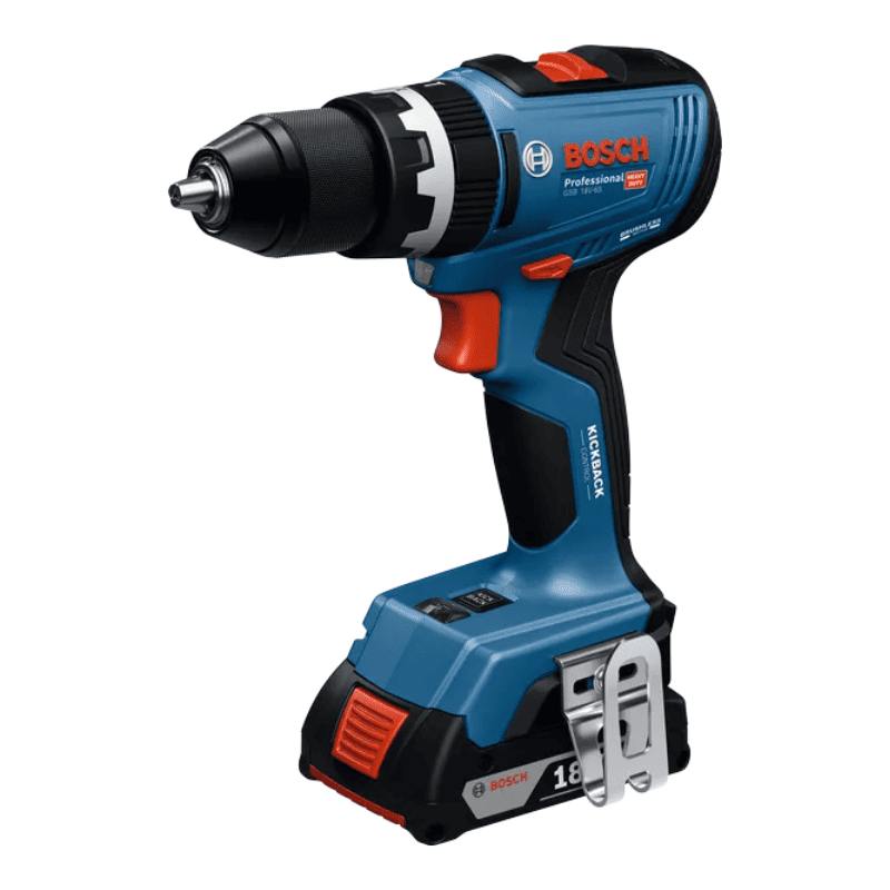 Bosch Akumulatorowa Wiertarko-wkrętarka Udarowa GSB 18V-65 2x Akumulator GBA 18V 5,0Ah L-BOXX136N - 06019N3303 - 2