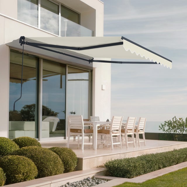Store banne monobloc VECCHIO 3m x 2,5m - Toile premium 320g/m2 Beige