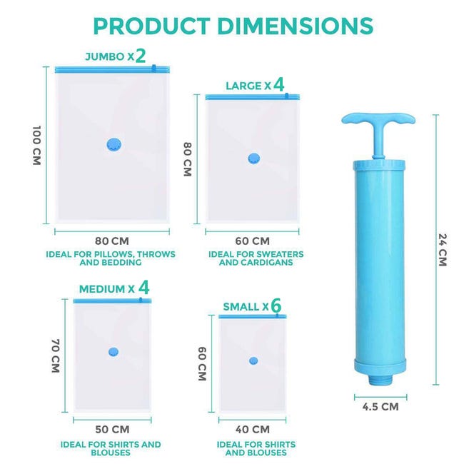 18 Pezzi Buste per Induenti Organizer Valigia Salvaspazio Bustine 18 Pezzi Buste per Induenti Organizer Valigia Salvaspazio Bustine