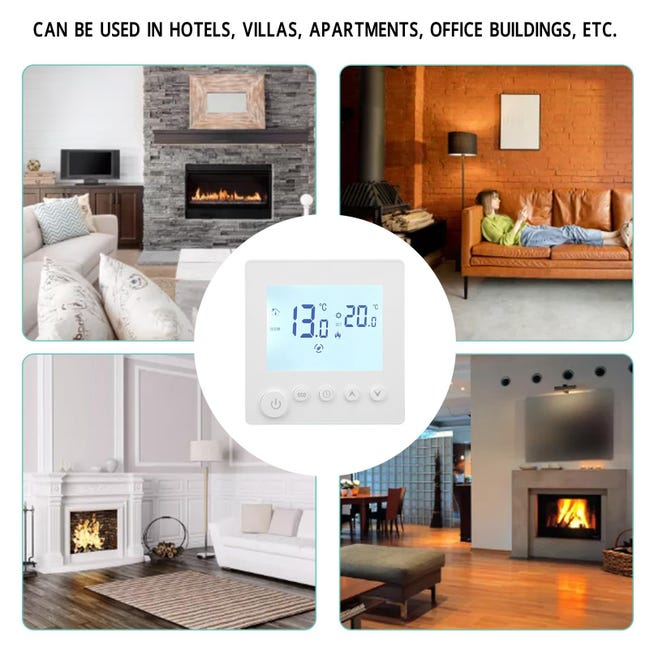 Interruttore Intelligente Per Riscaldamento A Pavimento, Termostato Wi Fi Regolatore Di Temperatura Per Riscaldamento Elettrico A Pavimento Compatibile Con Amazon Alexa Google Home E Ifttt 16 A 9 89800254 Interruttore Intelligente Per Riscaldamento A Pavimento, Termostato Wi Fi Regolatore Di Temperatura Per Riscaldamento Elettrico A Pavimento Compatibile Con Amazon Alexa Google Home E Ifttt 16 A 9 89800254