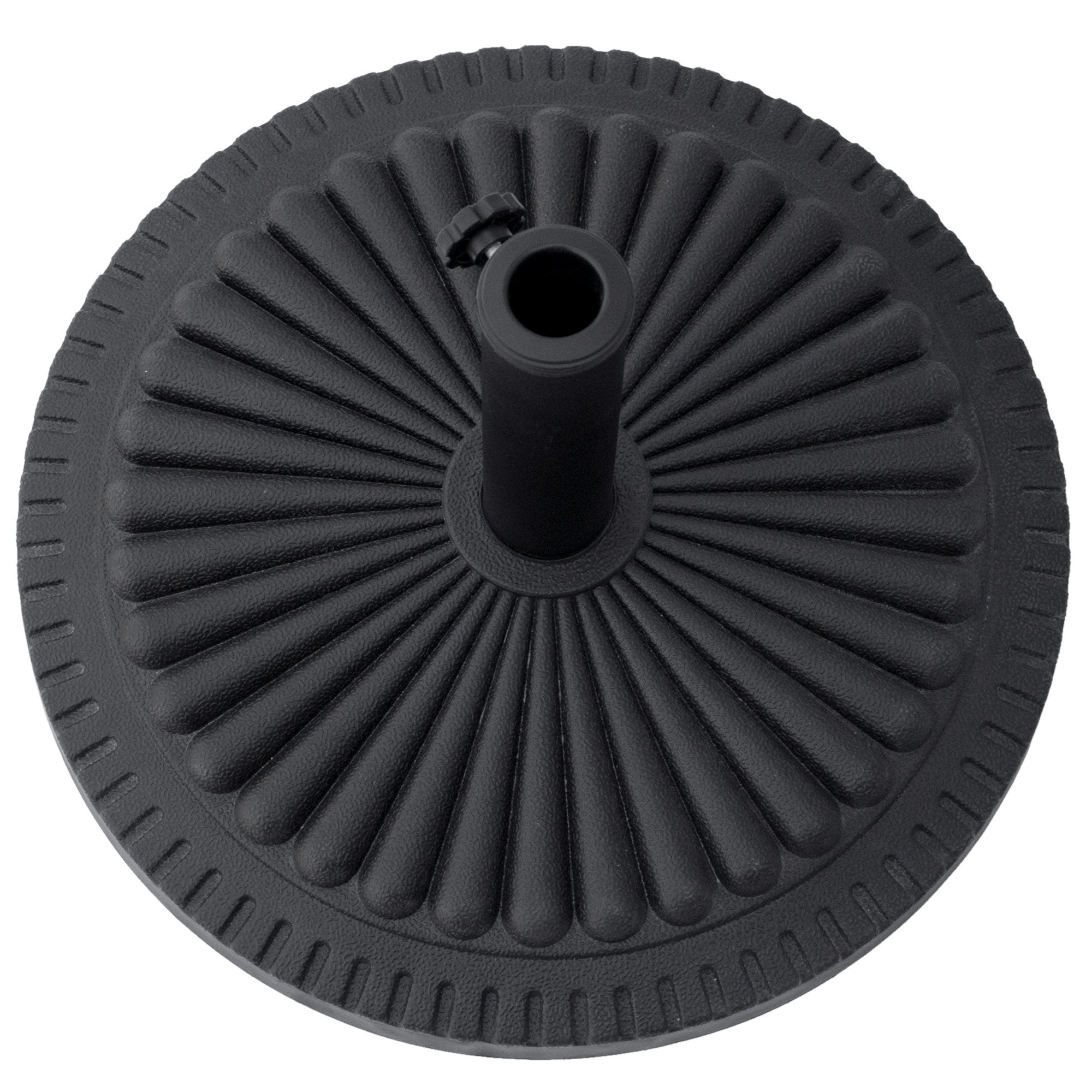 Base para Chapéu de Sol Outsunny Preto HDPE, Cimento e Aço Ø49x32cm - 4