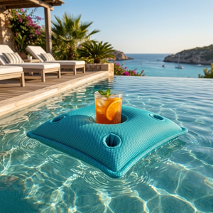 Plateau gonflable flottant pour boissons – Jus, bière, salade de fruits – Grande capacité pour piscine extérieure, plage, fête, spa (transparent) | Leroy Merlin