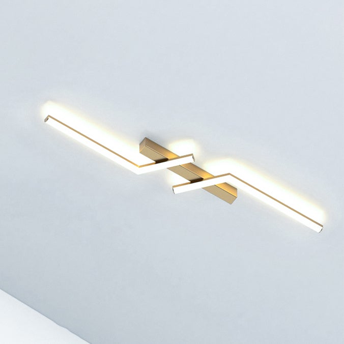Plafon, Plafon LED 80 cm, Kinkiet nowoczesny, Żyrandol metalowy, Światło białe 6000K, Złoty