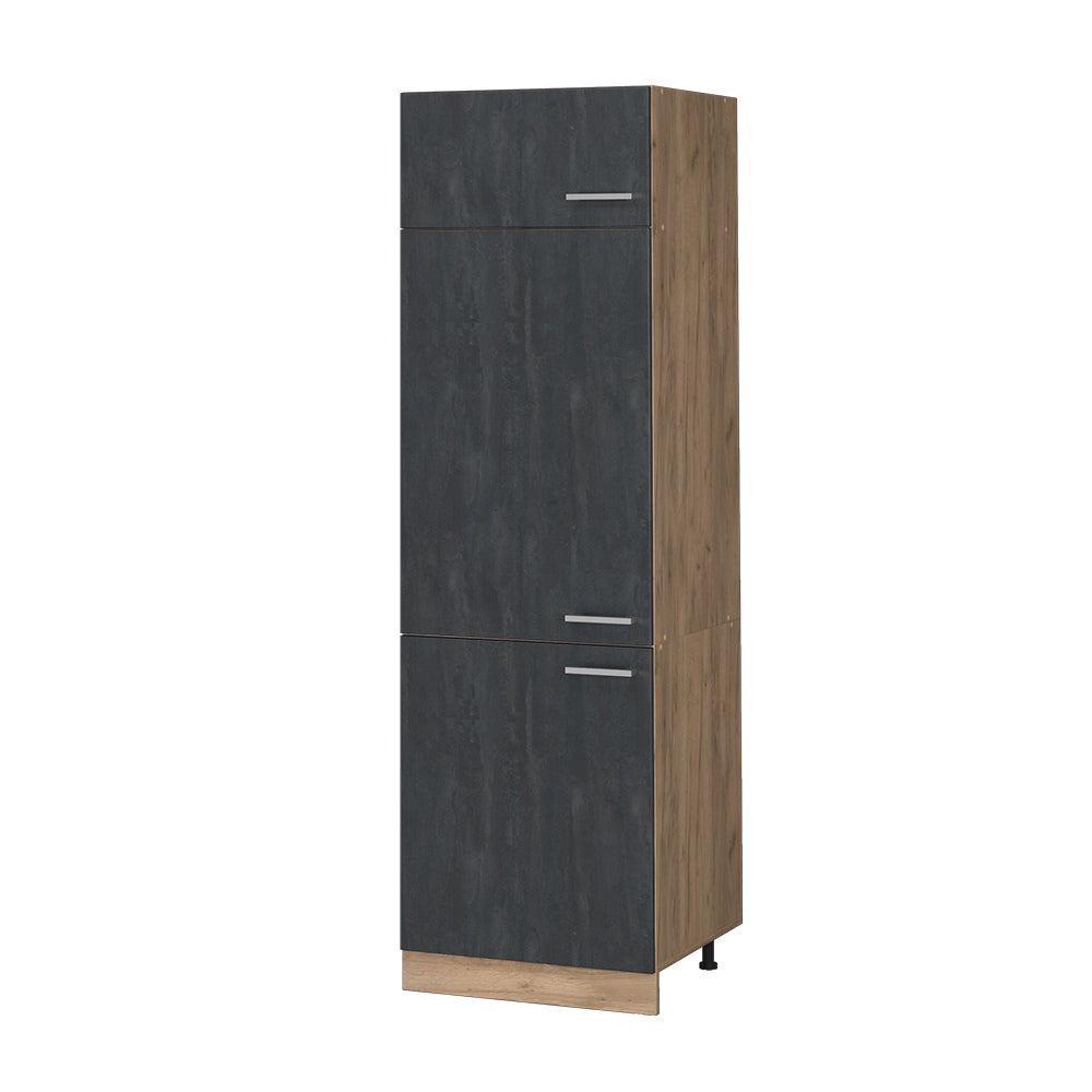 Vicco Szafka na lodówkę R-Line, Czarny beton, 60 cm
