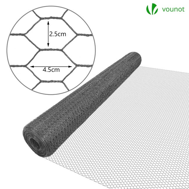 Rete Da Voliera Verde Maglie Quadrate 12x12mm Rotolo Da 5m Alto 100cm In Acciaio Zincato